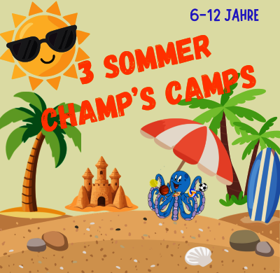 Das Champ's Camps-Team bietet drei Feriencamps an!